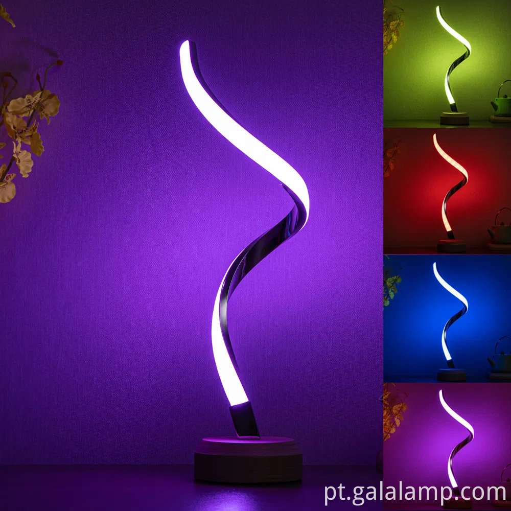 RGB colorido led de cabeceira de cabeceira da noite LED